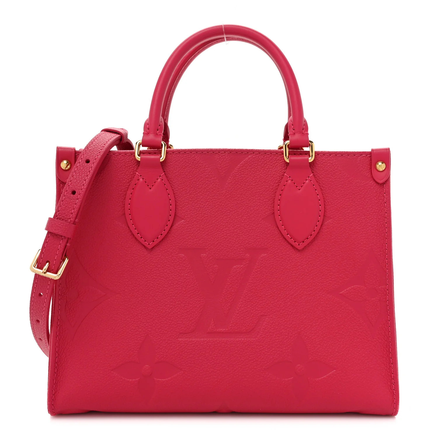 LOUIS VUITTON Empreinte Monogram Giant Onthego PM Freesia | FASHIONPHILE | FASHIONPHILE (US)