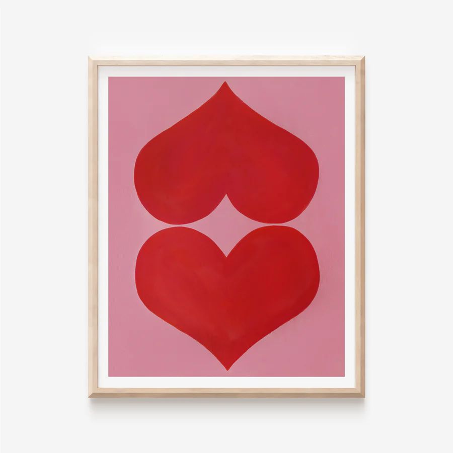 Love Is Everything, Pink + Red Print | ALEX'S Art and Objects