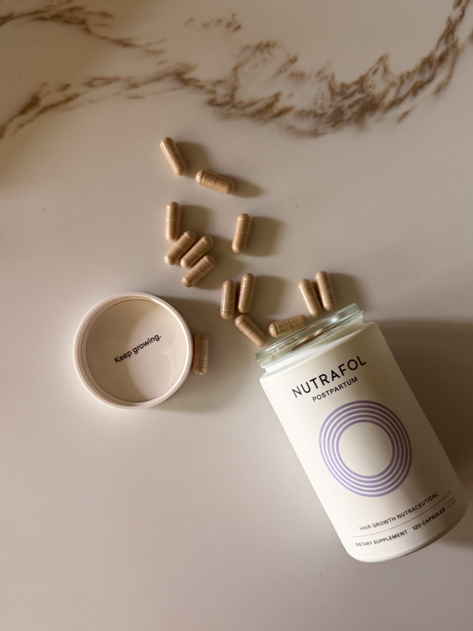 I swear by @Nutrafol for postpartum hair shedding! I have noticed visibly thicker hair and quicker regrowth ✨ Use LTK15 to stack on the welcome offer for $121 off! https://nutrafol.com/hair/women/product/core/postpartum/
