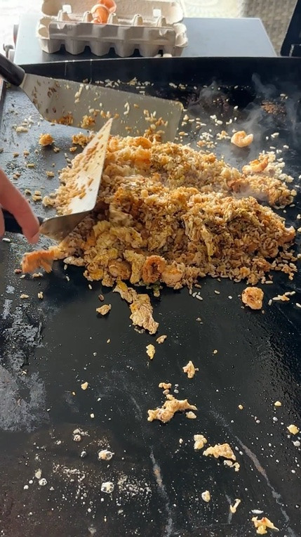 Let this be a reminder that you need to add a Blackstone griddle to your patio for summer cooking. #blackstonegriddle #griddle #outdoorcooking #athome #summer