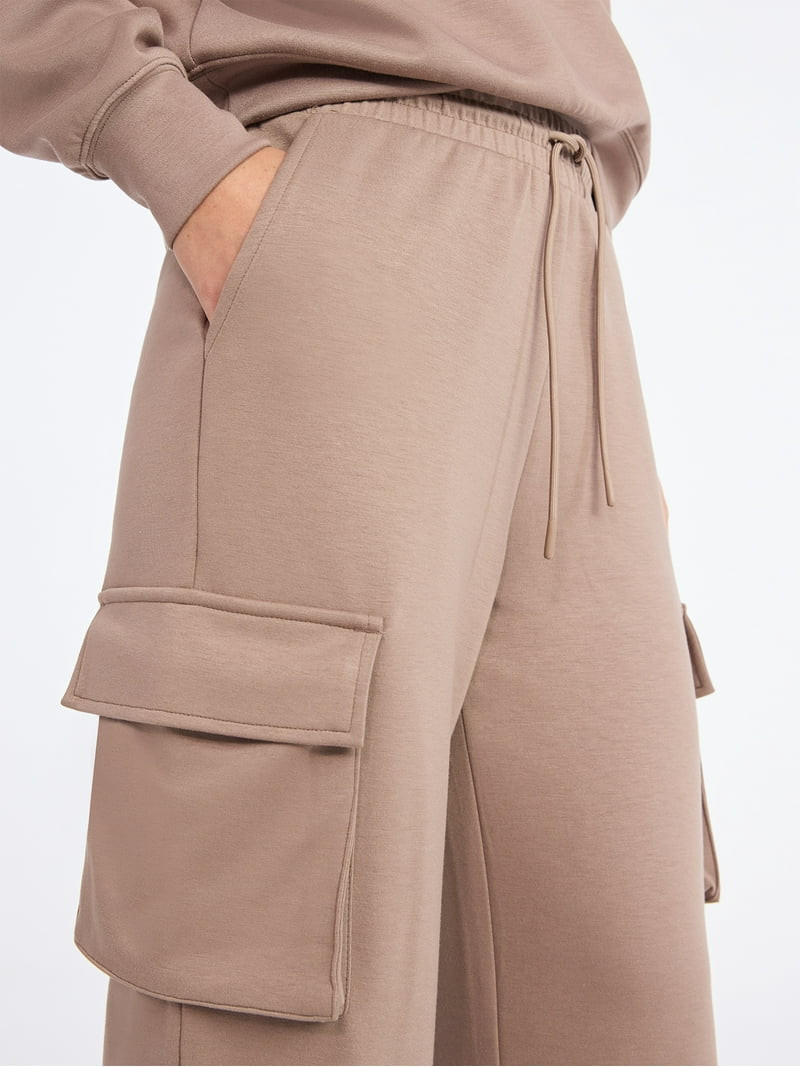 Scoop Women's and Women's Plus New Scubaknit Cargo Pants, Sizes XS-4X - Walmart.com | Walmart (US)