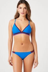 Chevron-Trim Bikini Bottoms | Forever 21 (US)