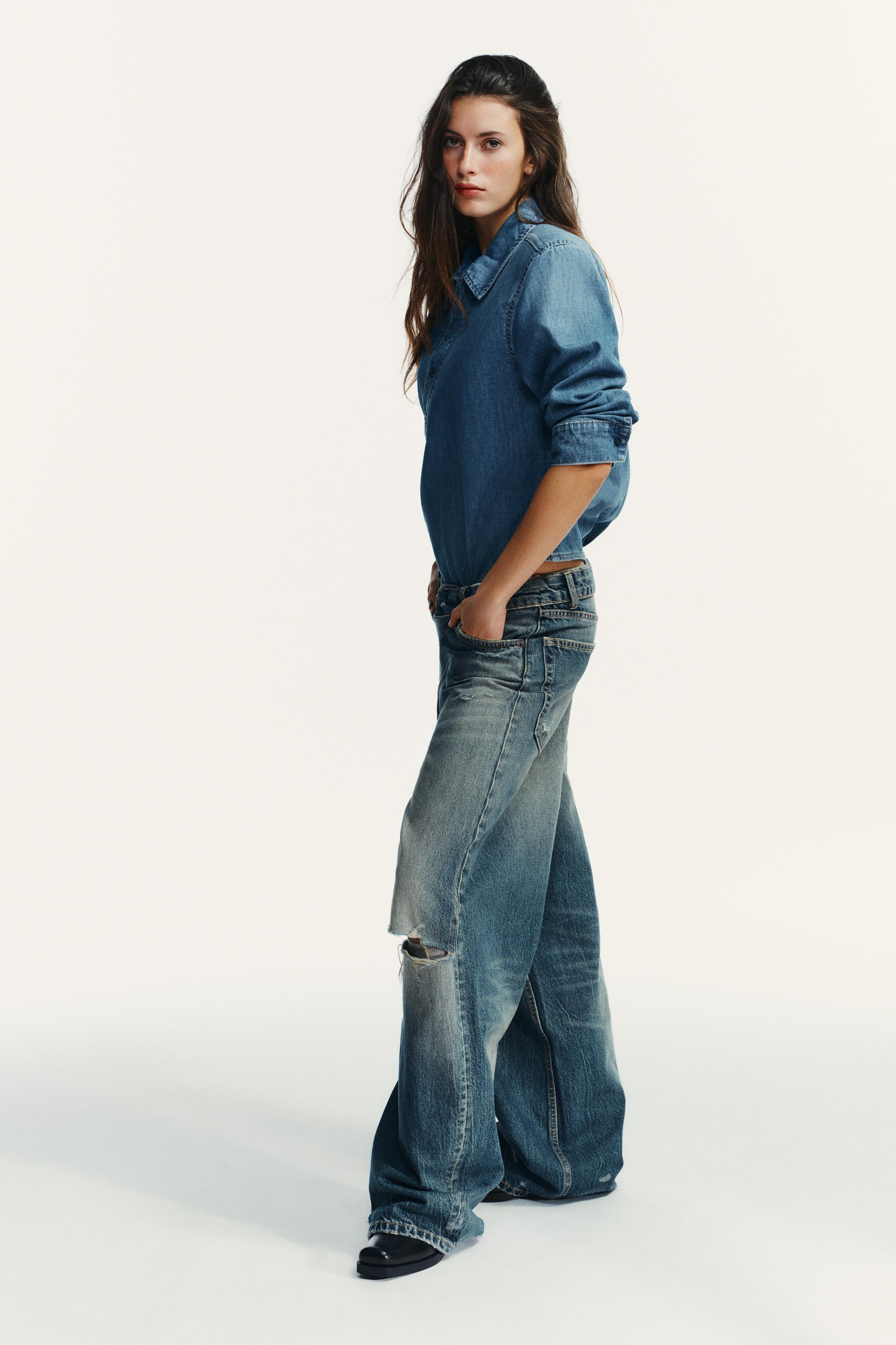 SHOULDER PAD SHIRT BODYSUIT | Zara US