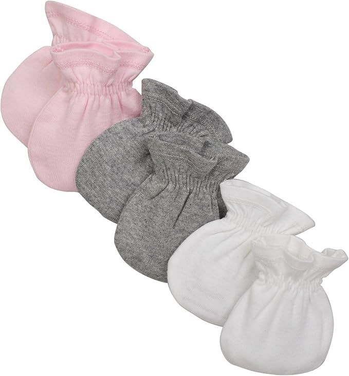 Burt's Bees Baby Unisex Baby Mittens, No-scratch Mitts, 100% Organic Cotton, Set of 3 Gloves | Amazon (US)