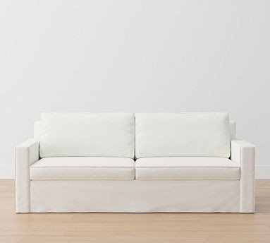 Cameron Square Arm Slipcovered Sofa (61"–96") | Pottery Barn (US)