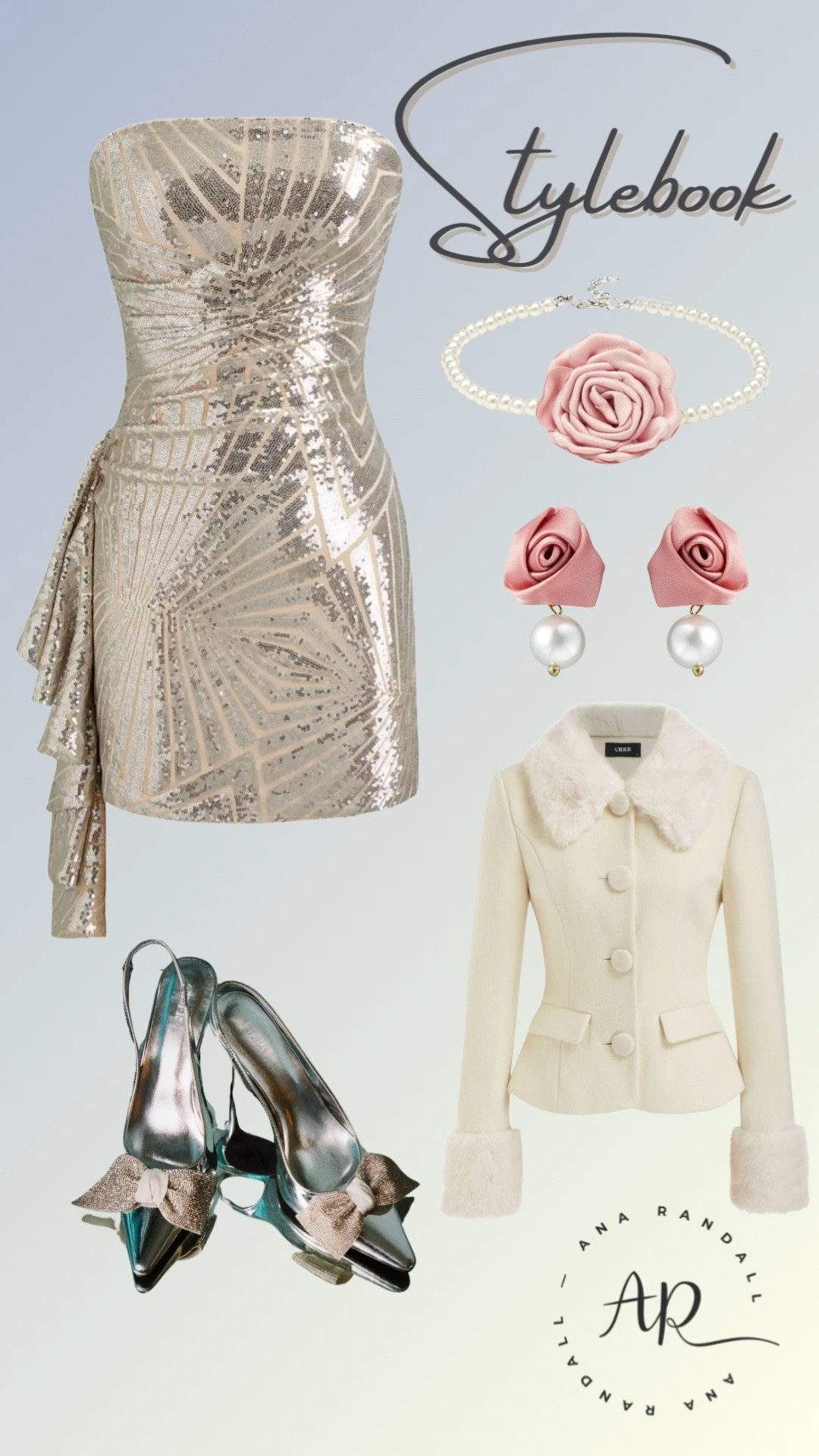 Evening stylebook for elegant, feminine looks.
A statement sequin mini dress paired with delicate rose jewelry, a soft faux-fur jacket, and bow-detail heels creates a polished outfit perfect for parties, special occasions, and evening events. Timeless, romantic pieces designed to elevate your night-out wardrobe.

#eveningoutfits #partylook #sequinmini #cocktaildress #elegantstyle #femininefashion #specialoccasion #holidayoutfits #LTKfinds

#LTKOver40 #LTKmomlife #LTKootd