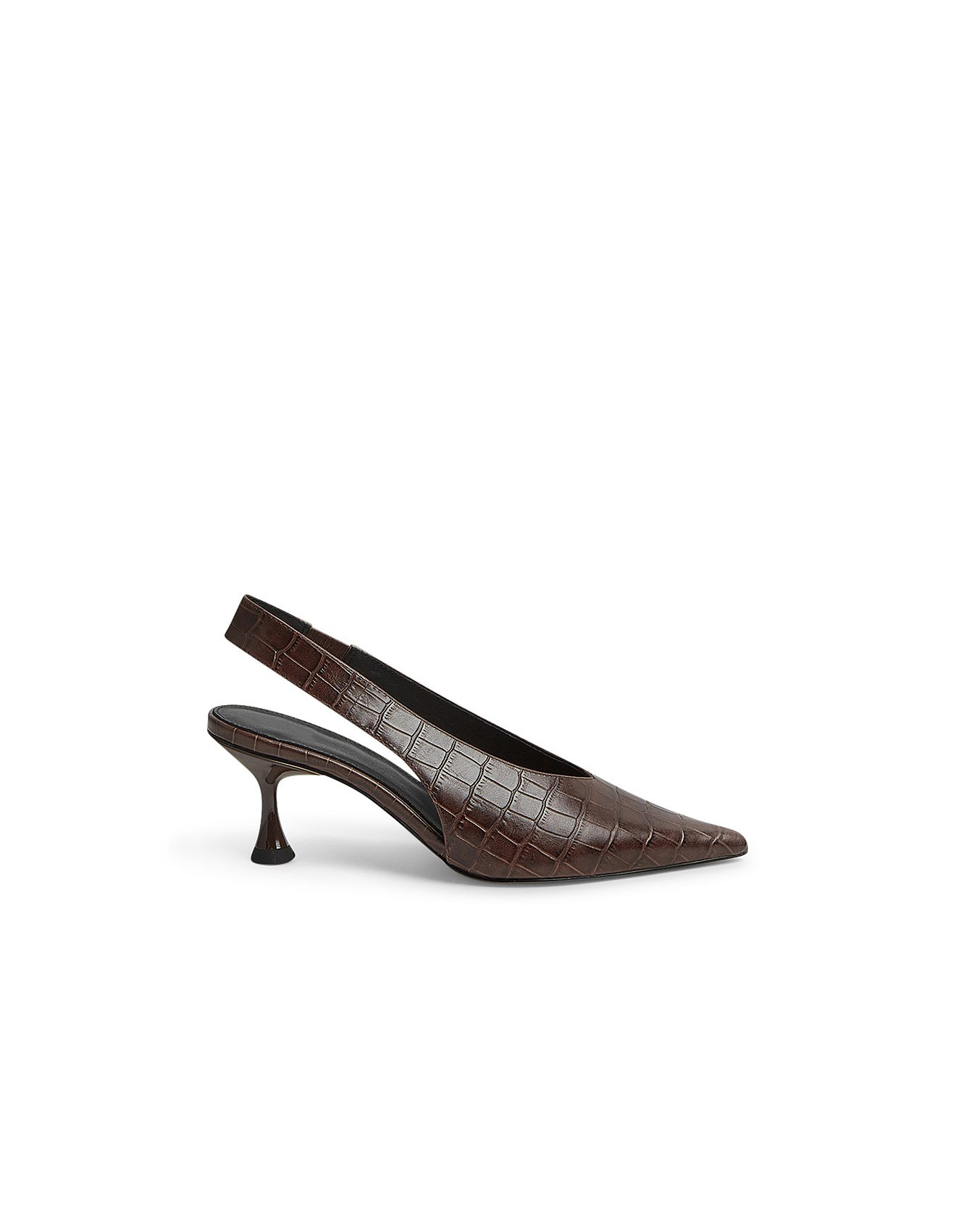 Mollini Finh Mo Choc Croc Leather | David Jones | David Jones (Australia & New Zealand)