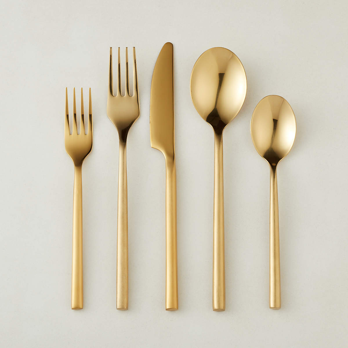 20-Piece Rush Brushed Black Flatware Set + Reviews | CB2 | CB2
