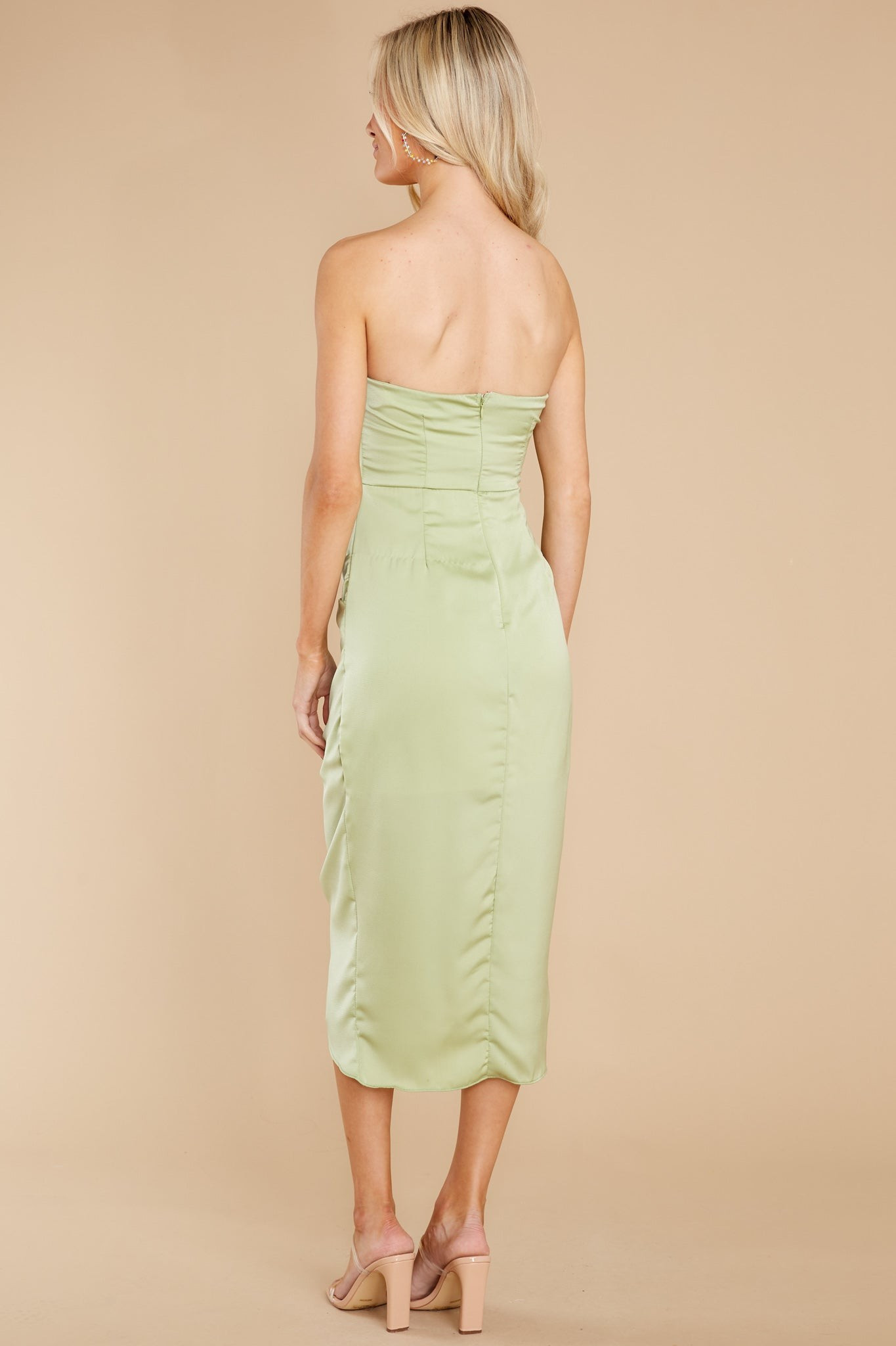 First Dance Sage Green Midi Dress | Red Dress 