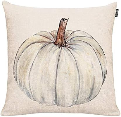 GTEXT Fall Pumpkin Throw Pillow Cover Autumn Decor White Pumpkin Pillow Cuhion Cover Case for Cou... | Amazon (US)