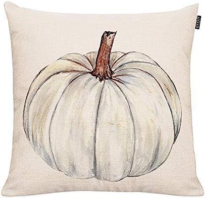GTEXT Fall Pumpkin Throw Pillow Cover Autumn Decor White Pumpkin Pillow Cuhion Cover Case for Cou... | Amazon (US)