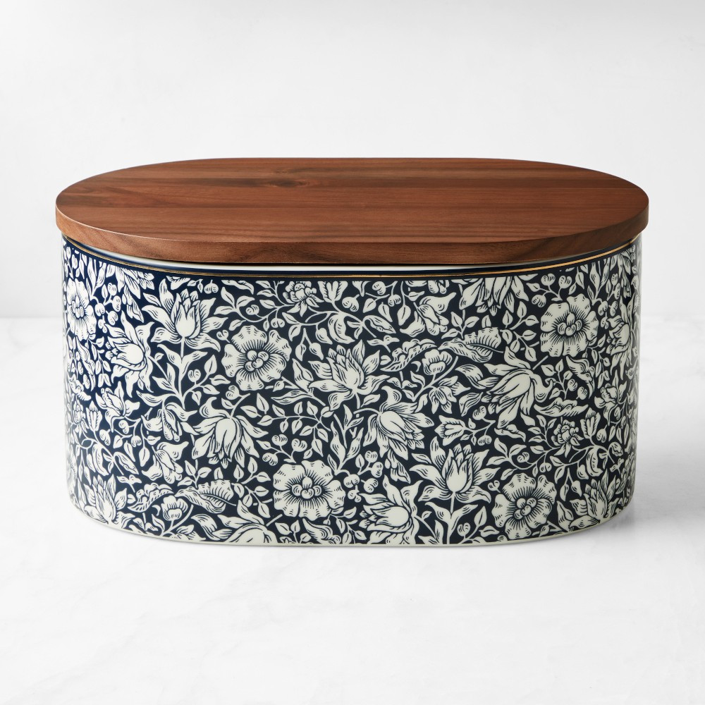 Morris & Co. x Williams Sonoma Bluebell Bread Box | Williams-Sonoma