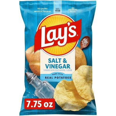Lay's Salt & Vinegar Flavored Potato Chips - 7.75oz | Target