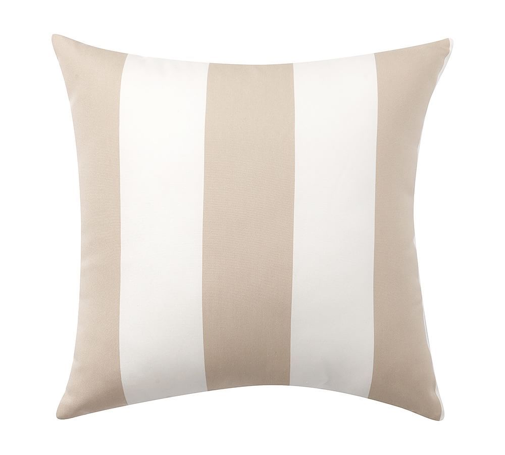 Sunbrella® Awning Striped Outdoor Pillow | Pottery Barn (US)