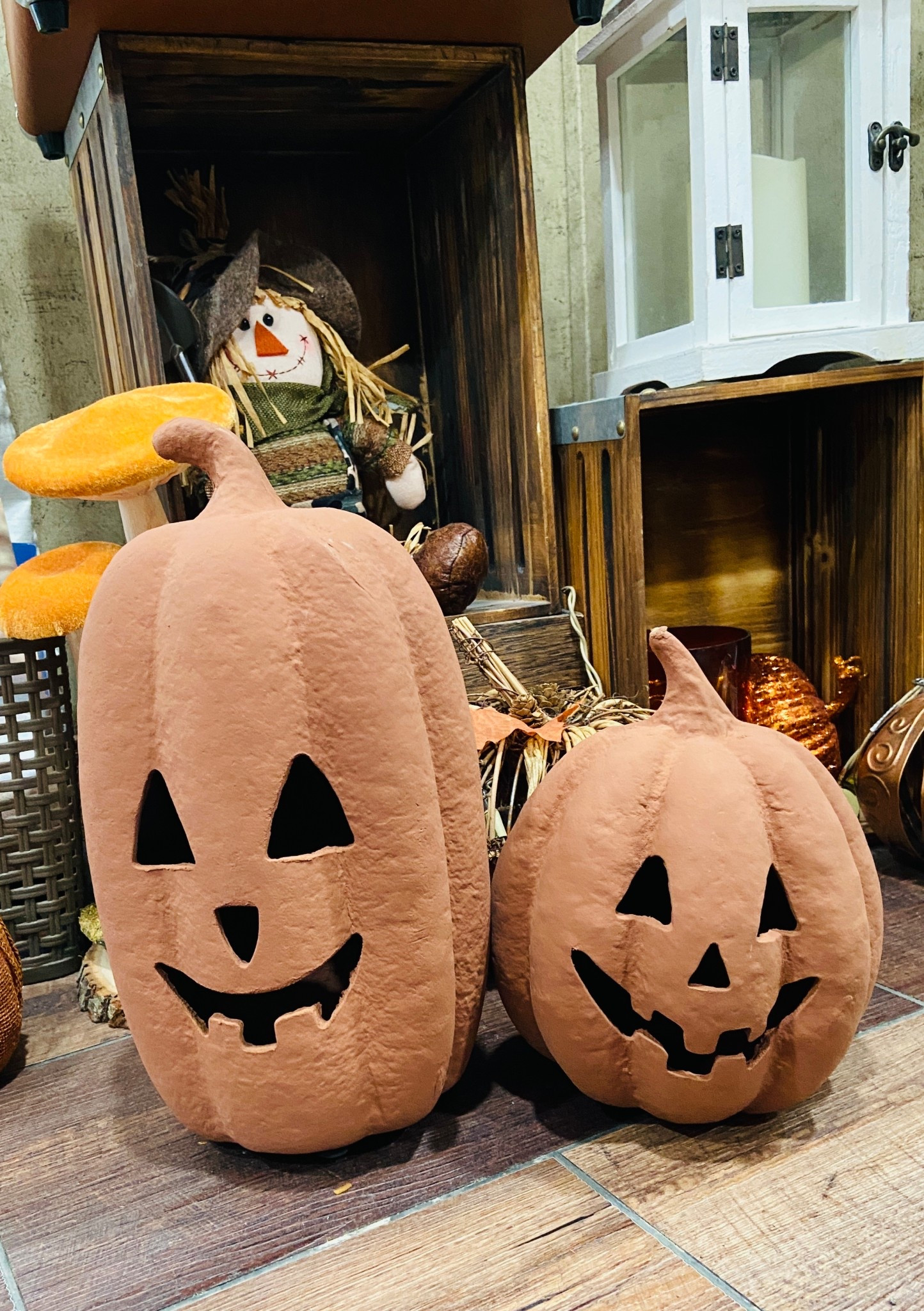 Are the viral paper mache pumpkins from Walmart worth it? You tell me 🎃 

#LTKFindsUnder50 #LTKHome #LTKSeasonal