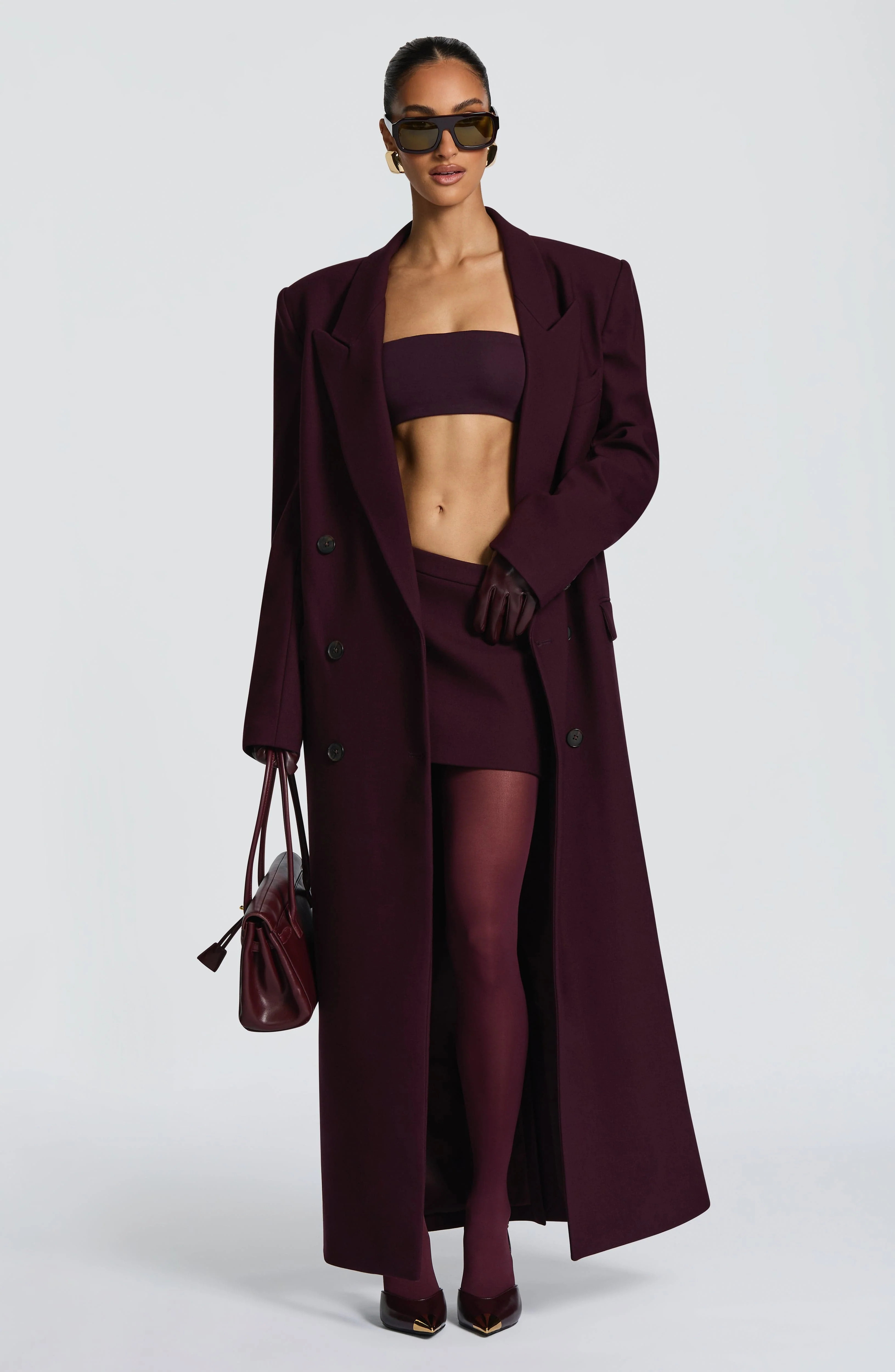 Michelle Coat - Plum | Babyboo (global)
