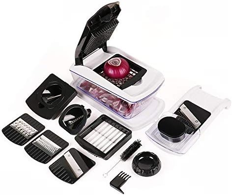 Fullstar Vegetable Chopper - Spiralizer Vegetable Slicer - Onion Chopper with Container - Pro Foo... | Amazon (US)