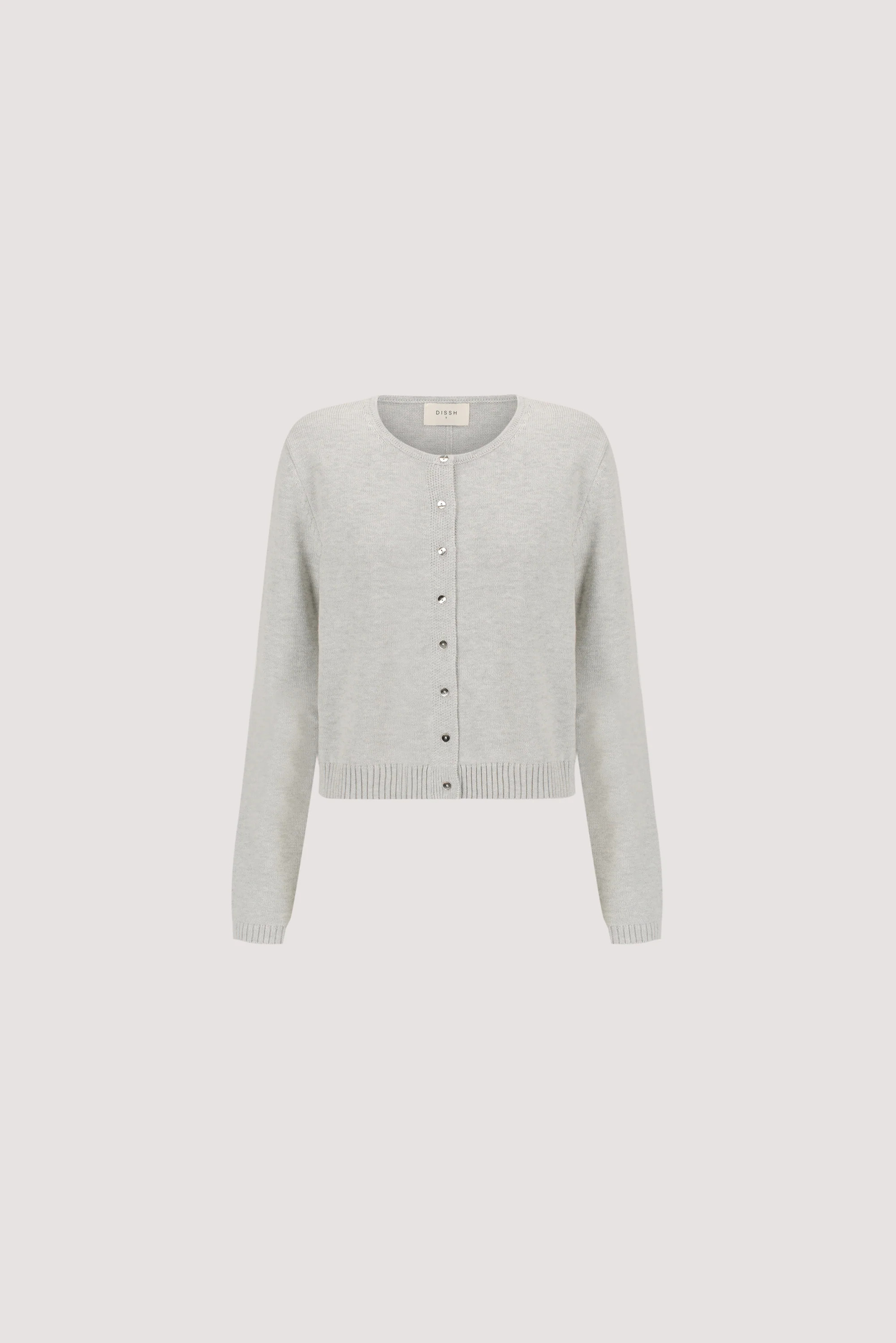LISE SILVER LIGHT KNIT CARDIGAN | DISSH