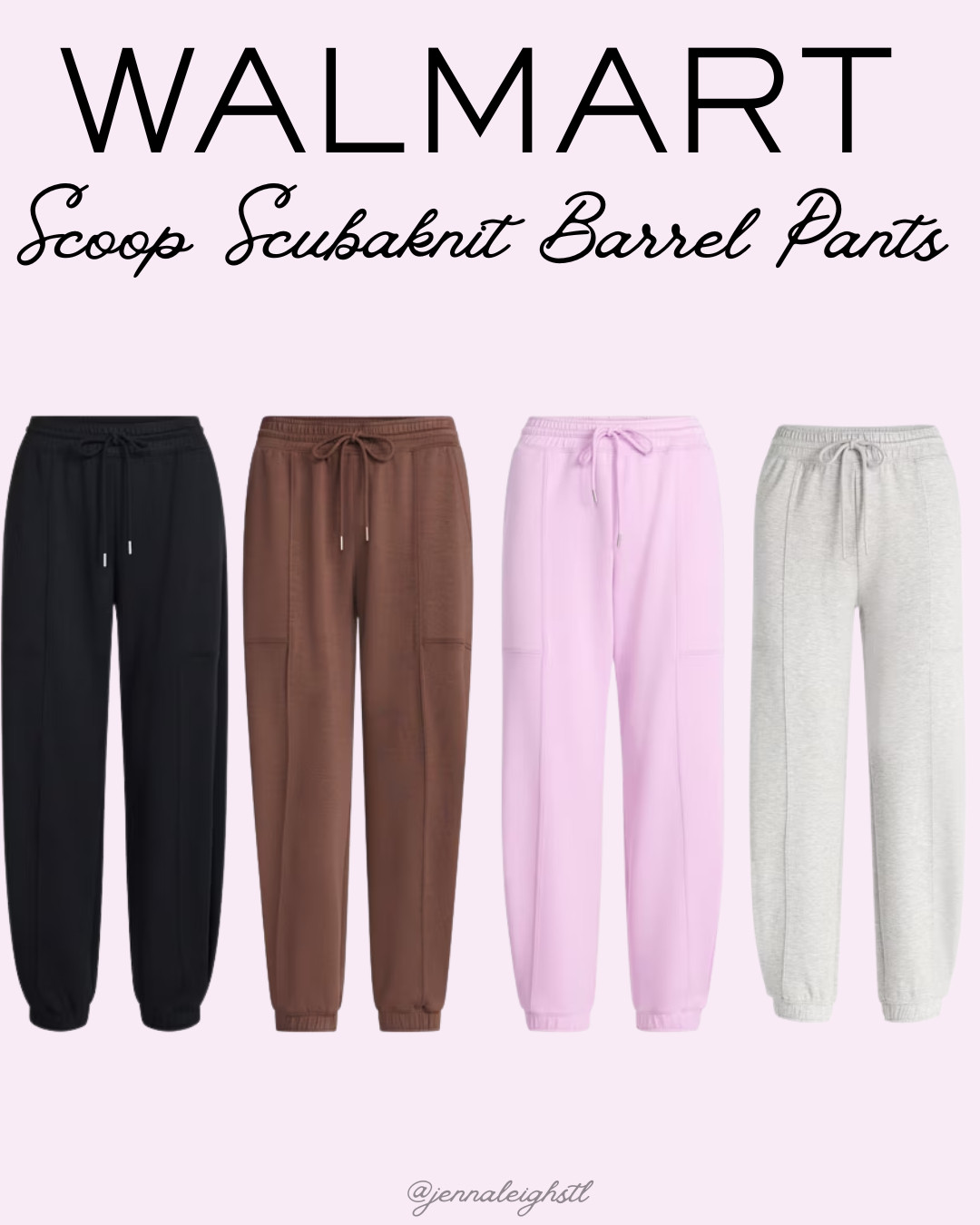 These Scoop Scubaknit barrel pants from Walmart come in so many color options, and the pink and gray are currently on sale! Such a cute and comfy everyday option. 

 #LTKmorningroutine #LTKSeasonal #LTKSaleAlert