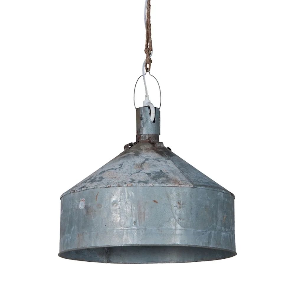 GuildMaster 294003A Funnel 1 Light 20" Wide Pendant with Rustic Shade - Natural (Natural) | Bed Bath & Beyond