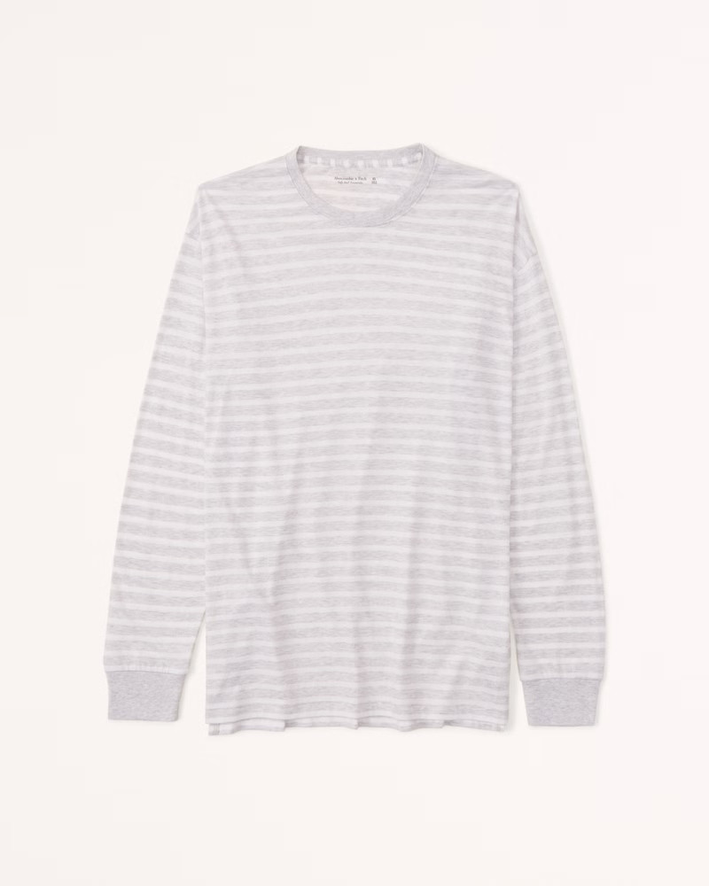 Women's Long-Sleeve Boyfriend Tee | Women's Tops | Abercrombie.com | Abercrombie & Fitch (US)