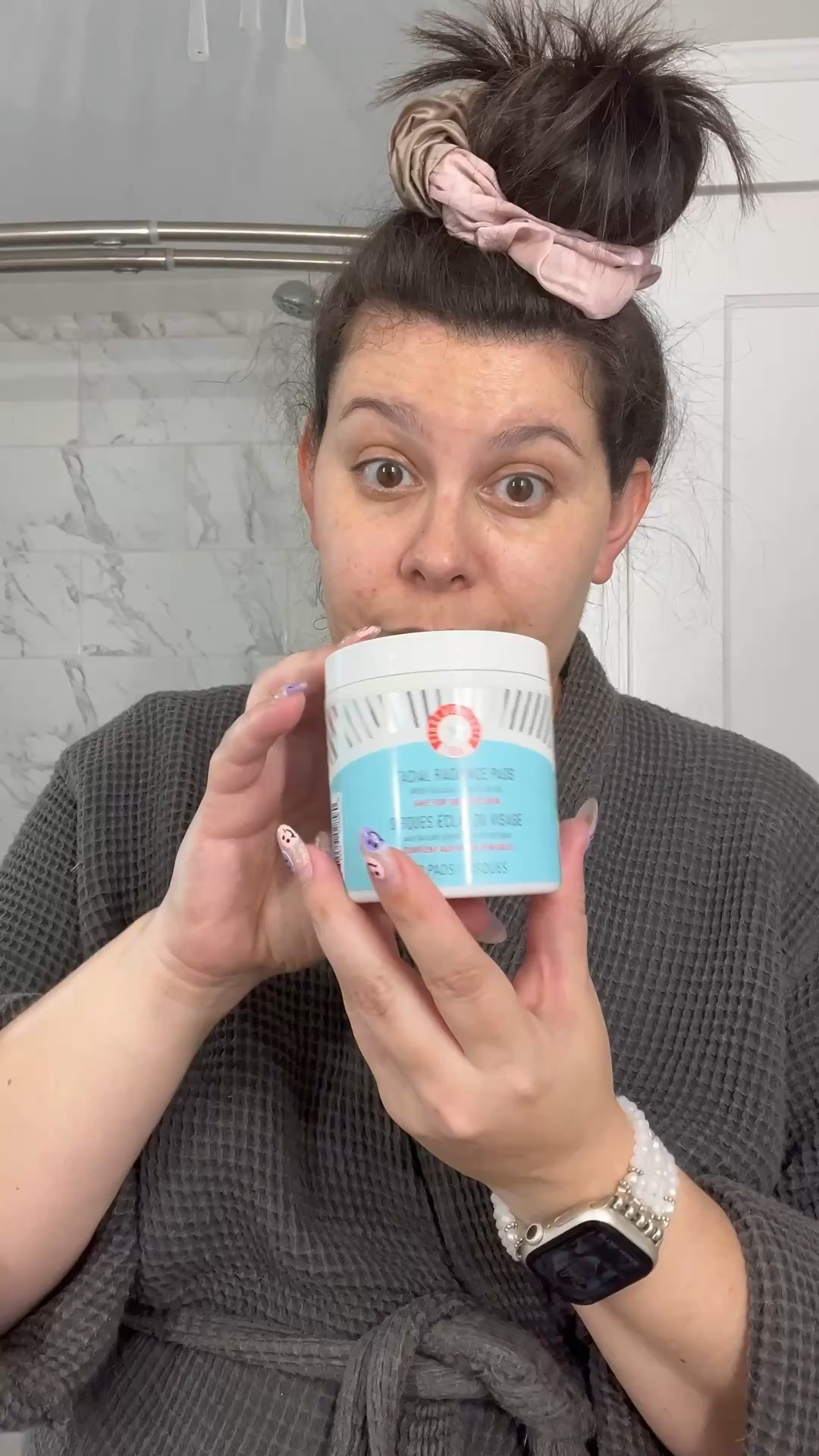 First Aid Beauty Radiance Pads are 50% off today. I use these to prep my face before moisturizer on days I wear makeup!

#LTKFindsUnder50 #LTKSaleAlert #LTKBeauty