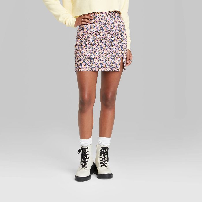 Women's Side Slit Mini Skirt | Target
