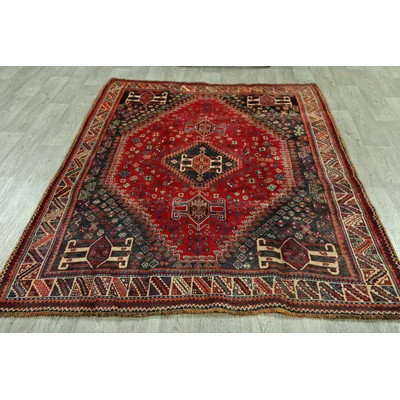 One-of-a-Kind Hand-Knotted Abadeh Red 5'2" x 7'9" Wool Area Rug | Wayfair North America