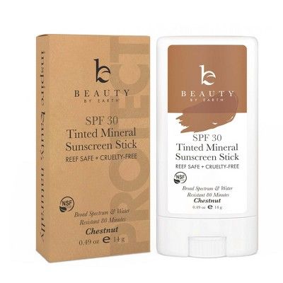 Beauty by Earth Tinted Mineral Sunscreen Sticks SPF 30 | Target