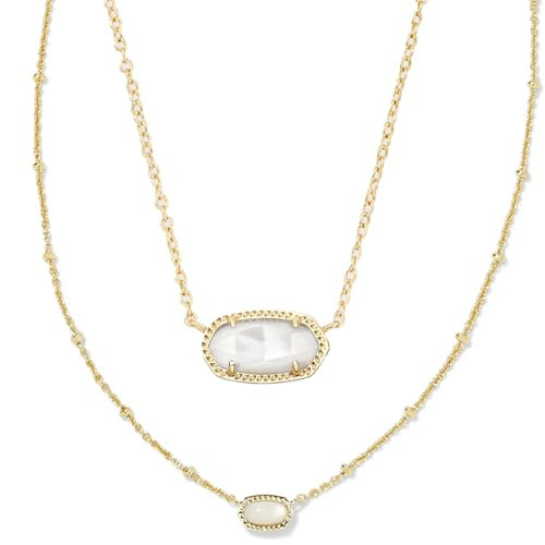 Kendra Scott Elisa Gift Set Of 2, 14k Gold Plated Brass, Mother-of-Pearl, Fashion Jewelry for Women | Amazon (US)