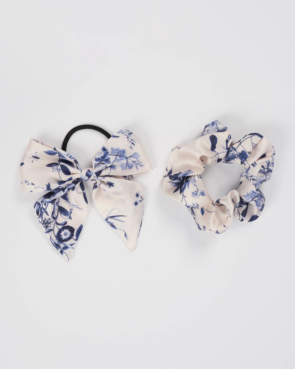 Bow & Scrunchie Set Blooming Blue | Fable England