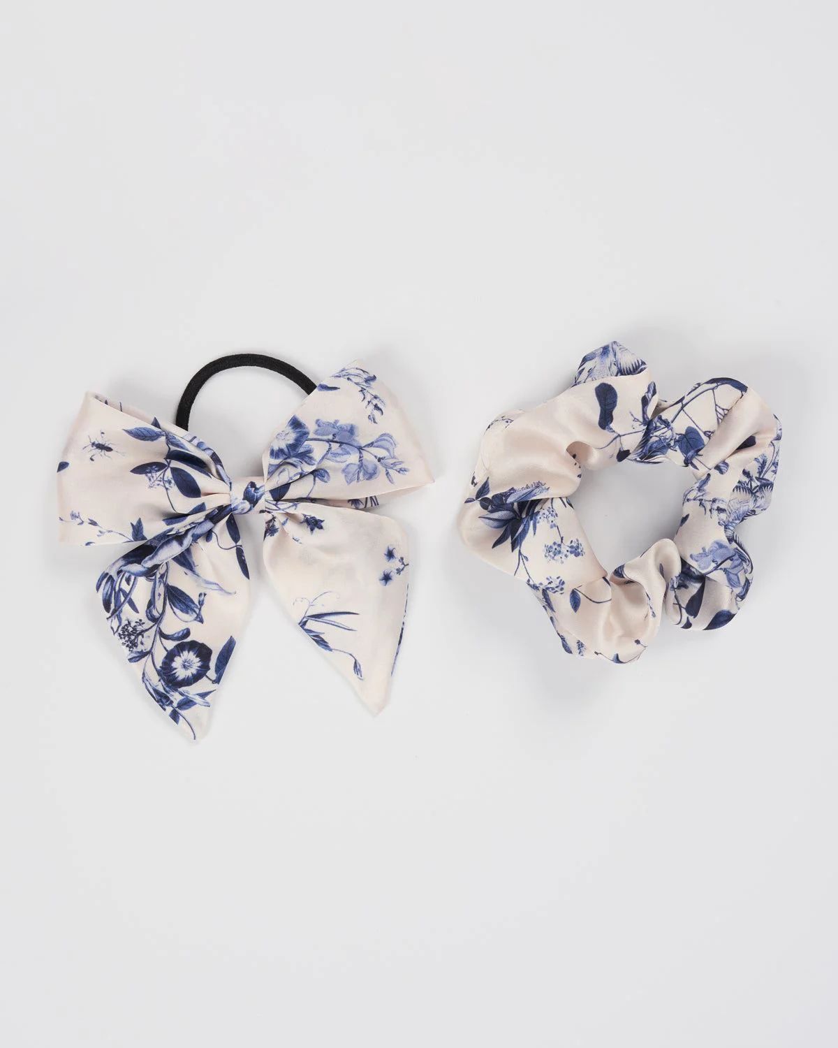 Bow & Scrunchie Set Blooming Blue | Fable England