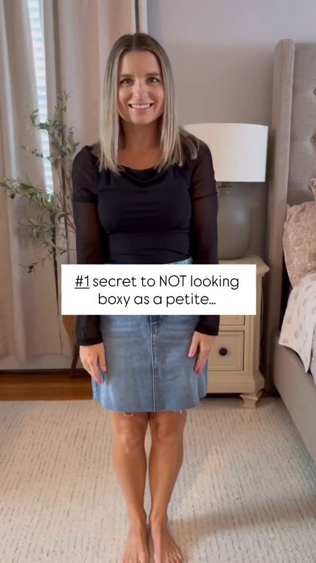 Secrets I love sharing with my petite besties! 🤫 

#petites #petitestyle #style #styletips #petitetips #petitehacks #stylehacks #fall #datenight #blacktop #denimskirt #accessories #styling #falloutfit #outfitinspo 

Be sure to follow @yourpetitebestie for daily affordable fashion inspo & comment “SHOP” for a link!