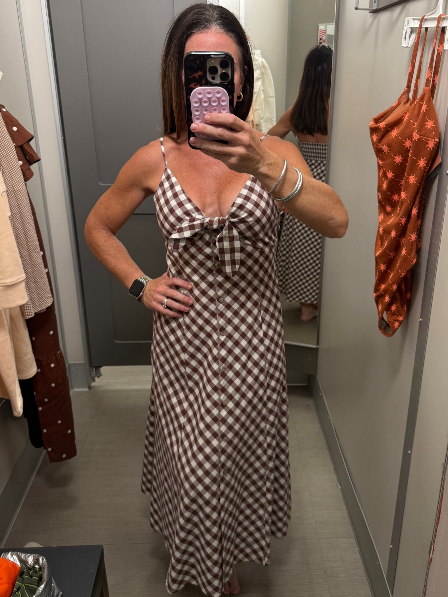 A little boobie, but I don’t hate it. Length helps even out the amount of skin showing. Pockets duh. Super comfortable and easy to throw on or dress up!

#LTKmomlife #LTKOver40 #LTKSaleAlert