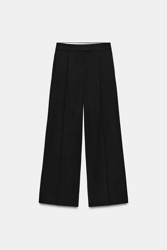 PLEATED WIDE LEG PANTS | Zara Canada