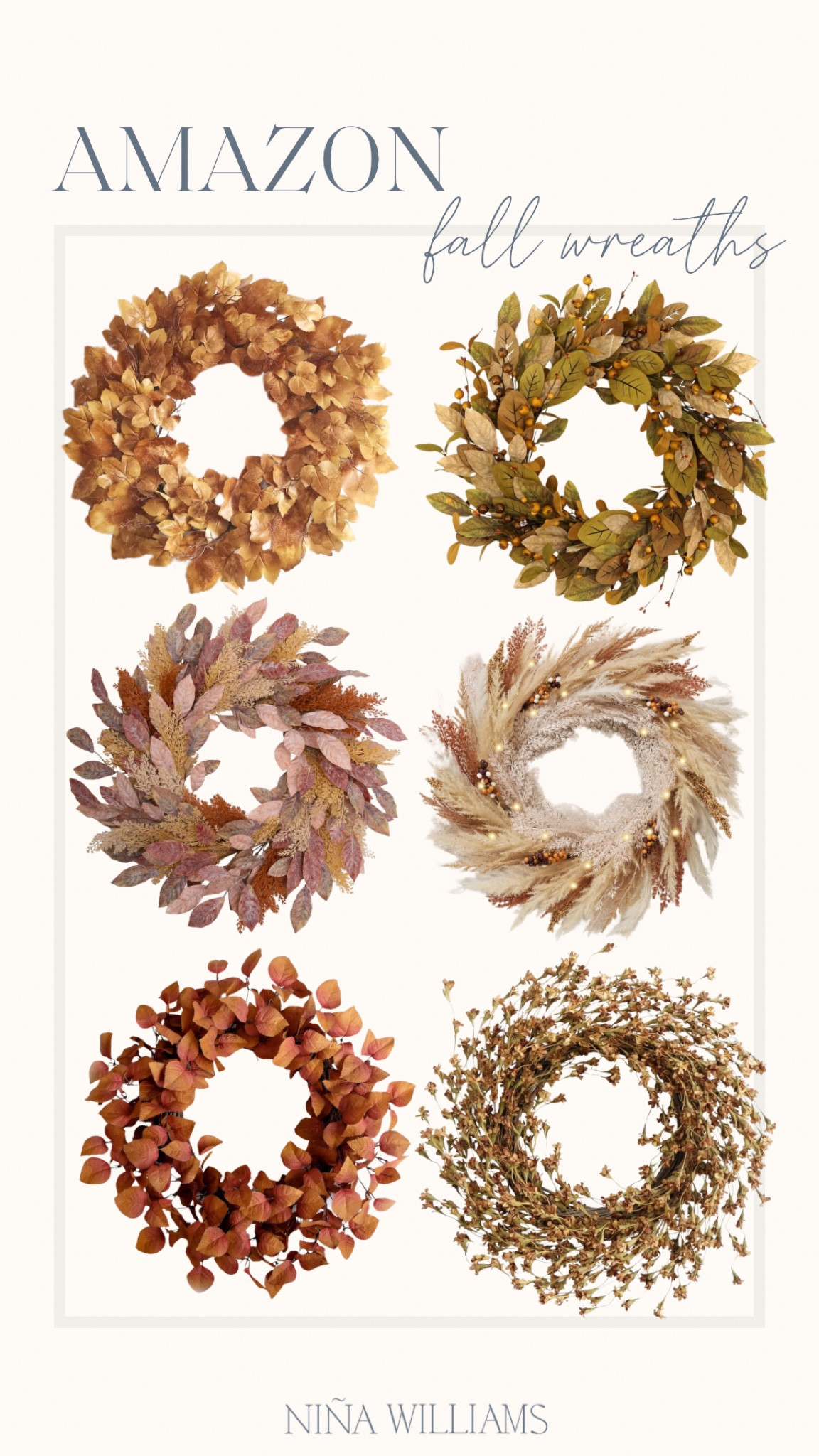 Amazon Fall Wreaths!  Fall decor - front door wreaths - farmhouse home decorr

#LTKFindsUnder100 #LTKHome #LTKSeasonal