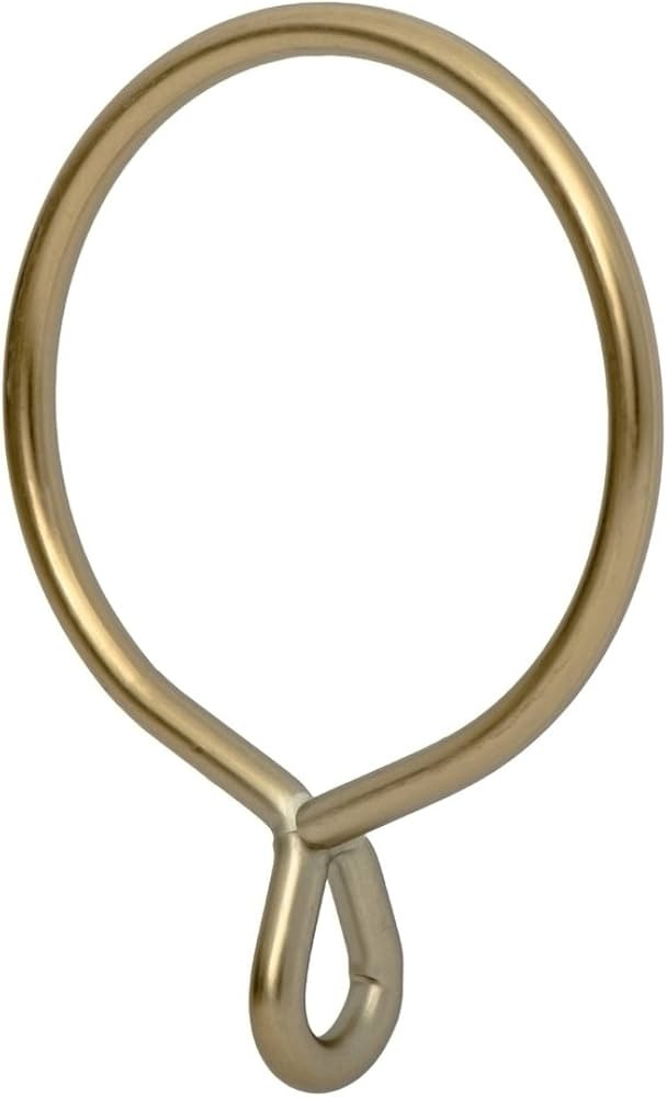 Ivilon Drapery Eyelet Curtain Rings - 2.3" Ring for Curtain Hook Pins, Set of 14 - Warm Gold | Amazon (US)