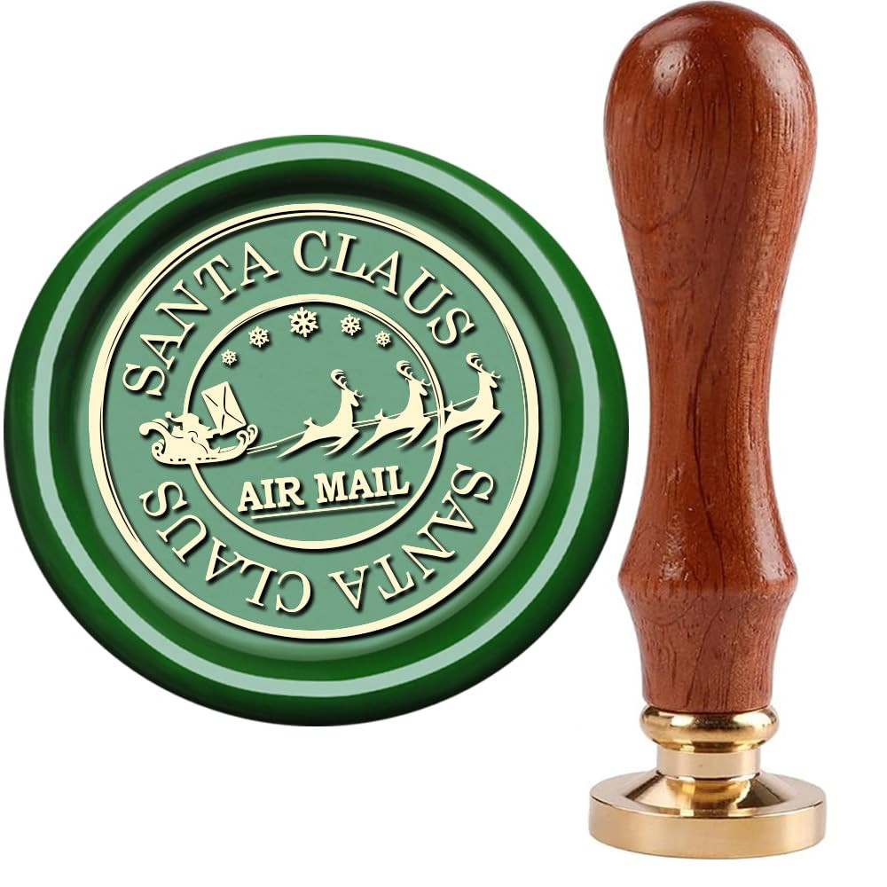 Christmas Wax Seal Stamp,Santa Claus Wax Seal Stamp with Deep Engrave Great for Gift Decoration C... | Amazon (US)