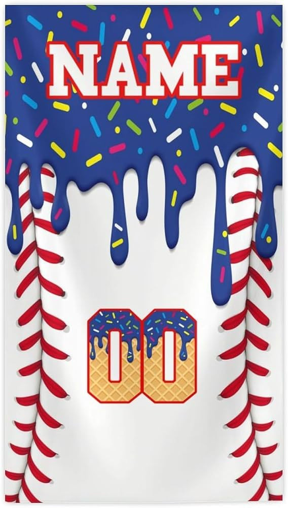 Beach Towel Custom Baseball Drip Bath Towels for Boys Girls Gift for Baseball Lovers, Softness Sa... | Amazon (US)