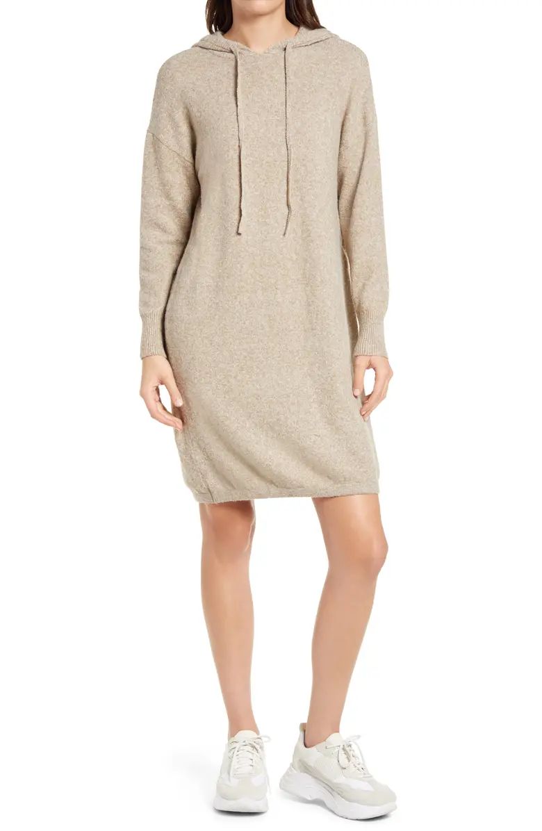 VERO MODA Hooded Long Sleeve Sweater Dress | Nordstromrack | Nordstrom Rack