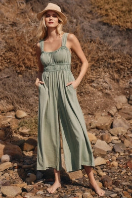 By Anthropologie V-Neck Jumpsuit | Anthropologie (US)