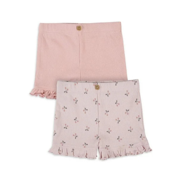 Modern Moments by Gerber Baby Girls Shorts, (0-3 Months - 24 Months) - Walmart.com | Walmart (US)