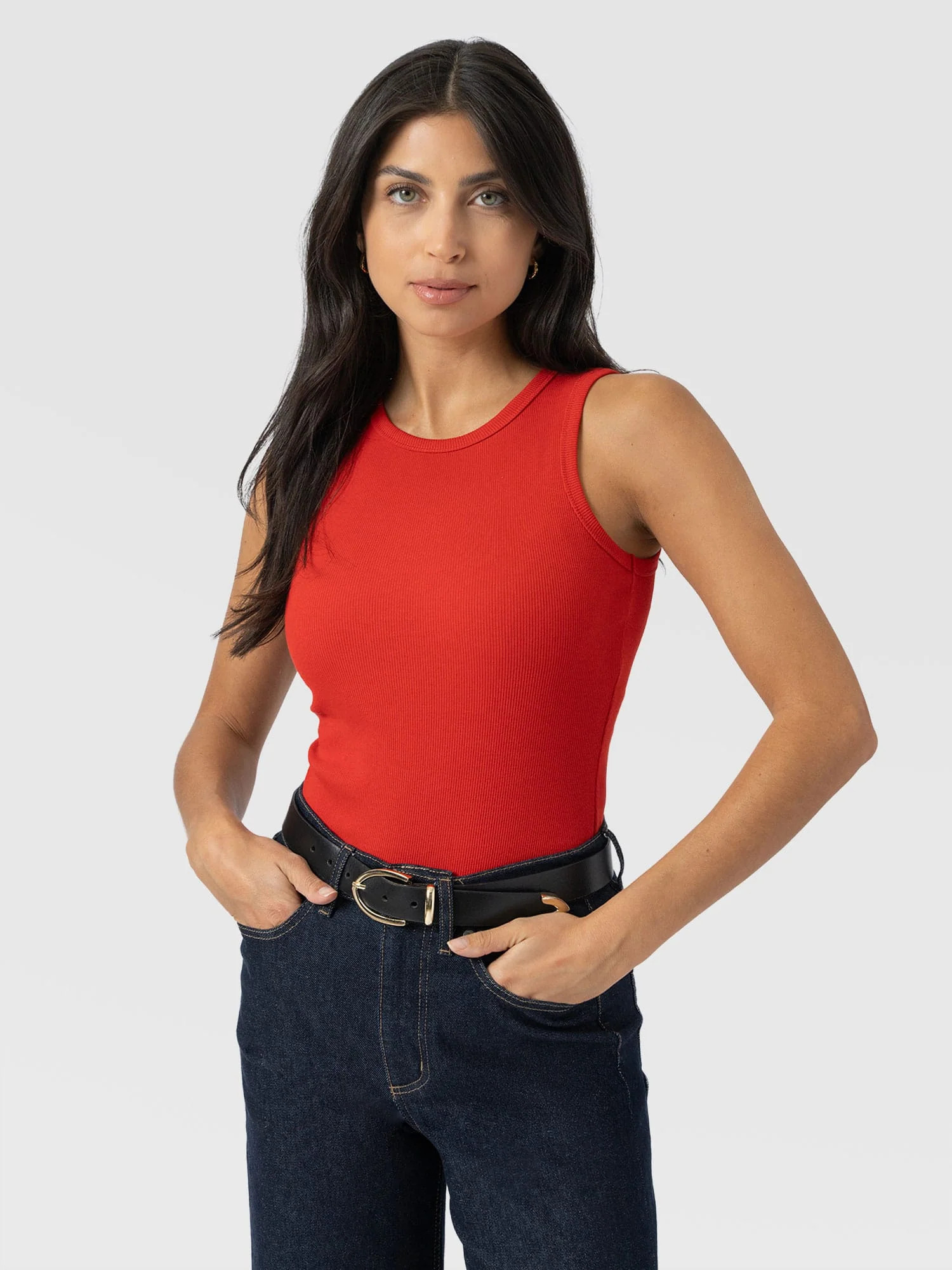Nova Racer Vest - Burnt Orange | Saint + Sofia