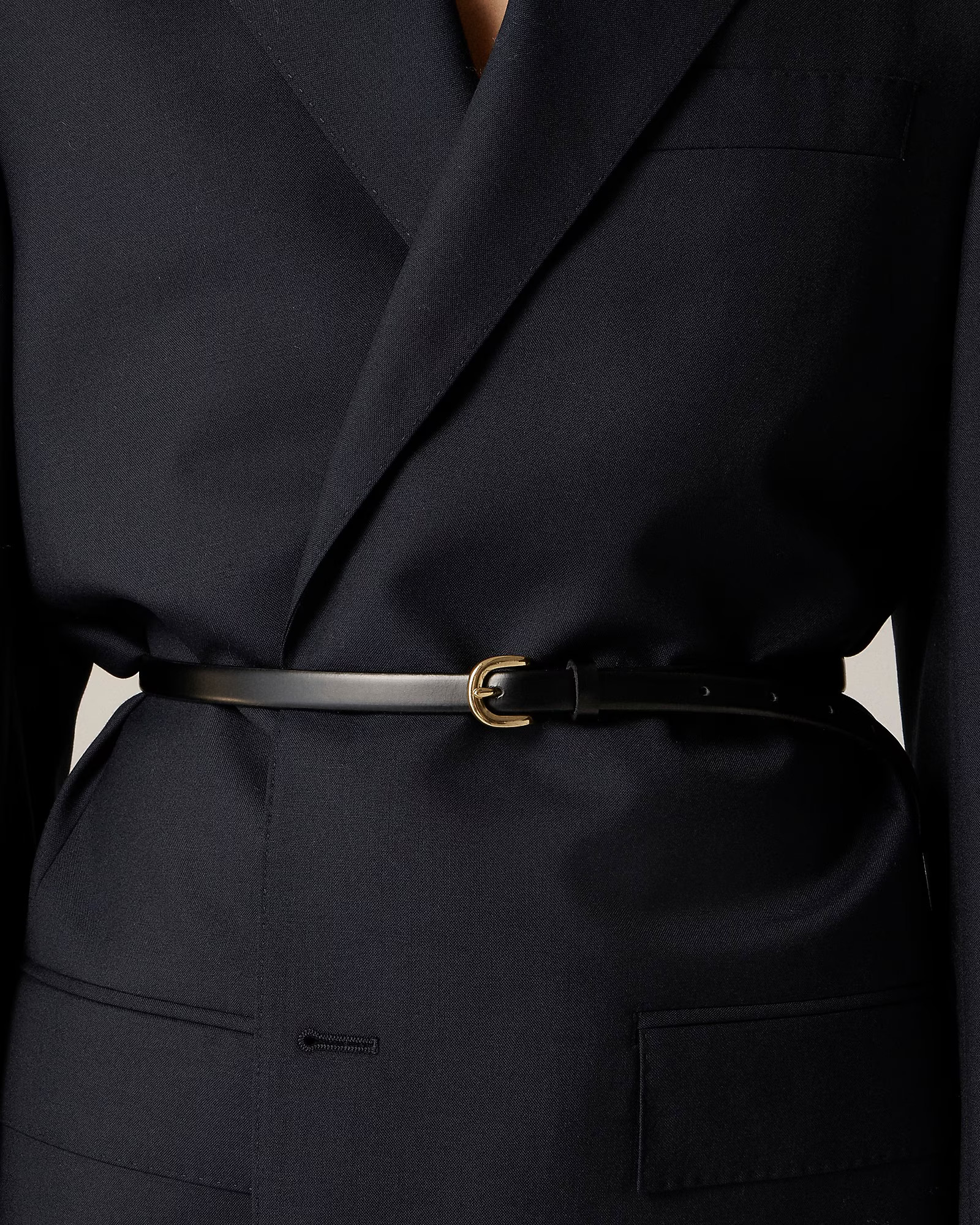 Skinny Italian leather belt | J. Crew US