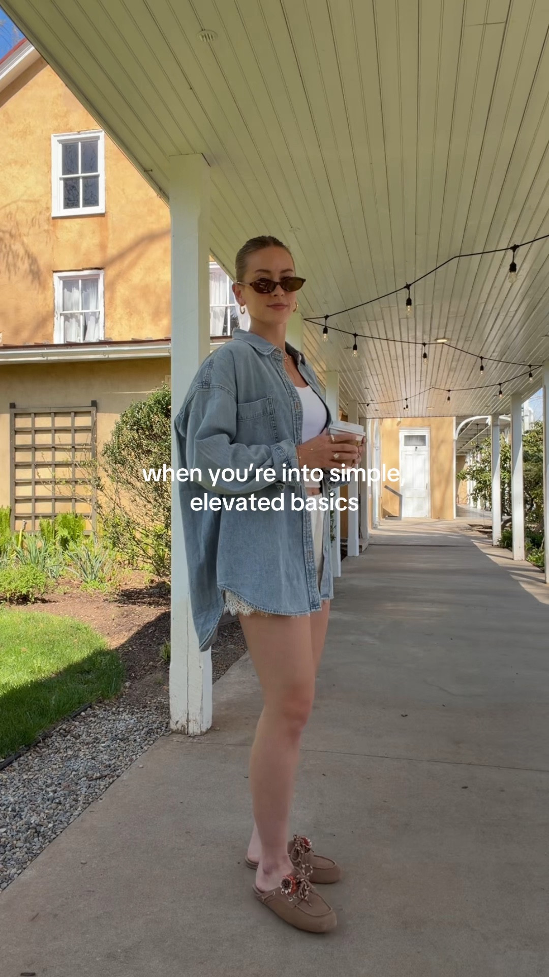 4/16/26 
Casual Spring Outfit with Aritzia Basics

An easy spring outfit built from my favorite Aritzia staples 🤍 The denim shirt is perfectly oversized (wearing a small), and this scoop neck tank is my go-to (wearing an XS). Paired with the satin lace shorts (size small) and finished with these effortless boat shoe mules for a relaxed, everyday look—everything is linked here ✨




#LTKootd #LTKSeasonal