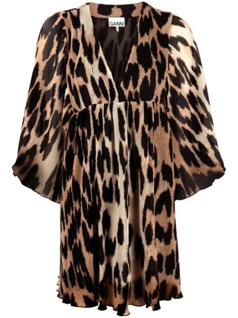 leopard print minidress | Farfetch (US)