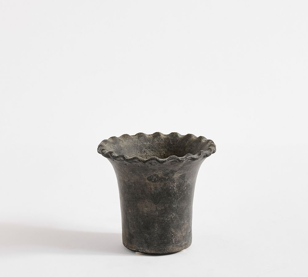 Palermo Cachepot, Small - Black | Pottery Barn (US)