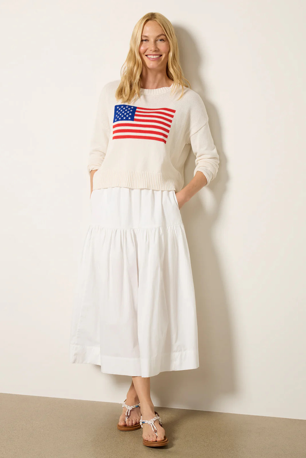 Sienna Flag Sweater | Evereve