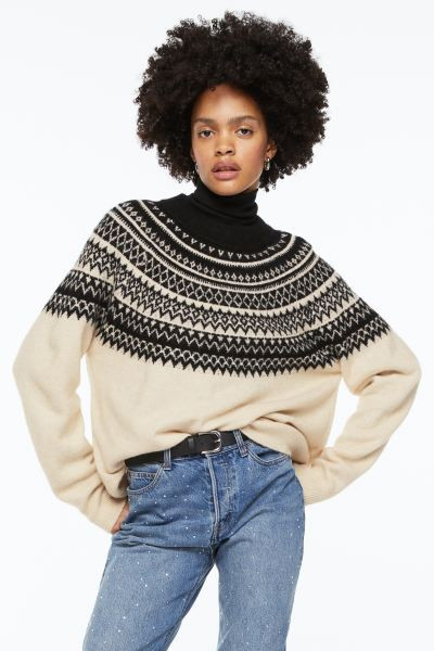 Jacquard-knit jumper | H&M (UK, MY, IN, SG, PH, TW, HK)
