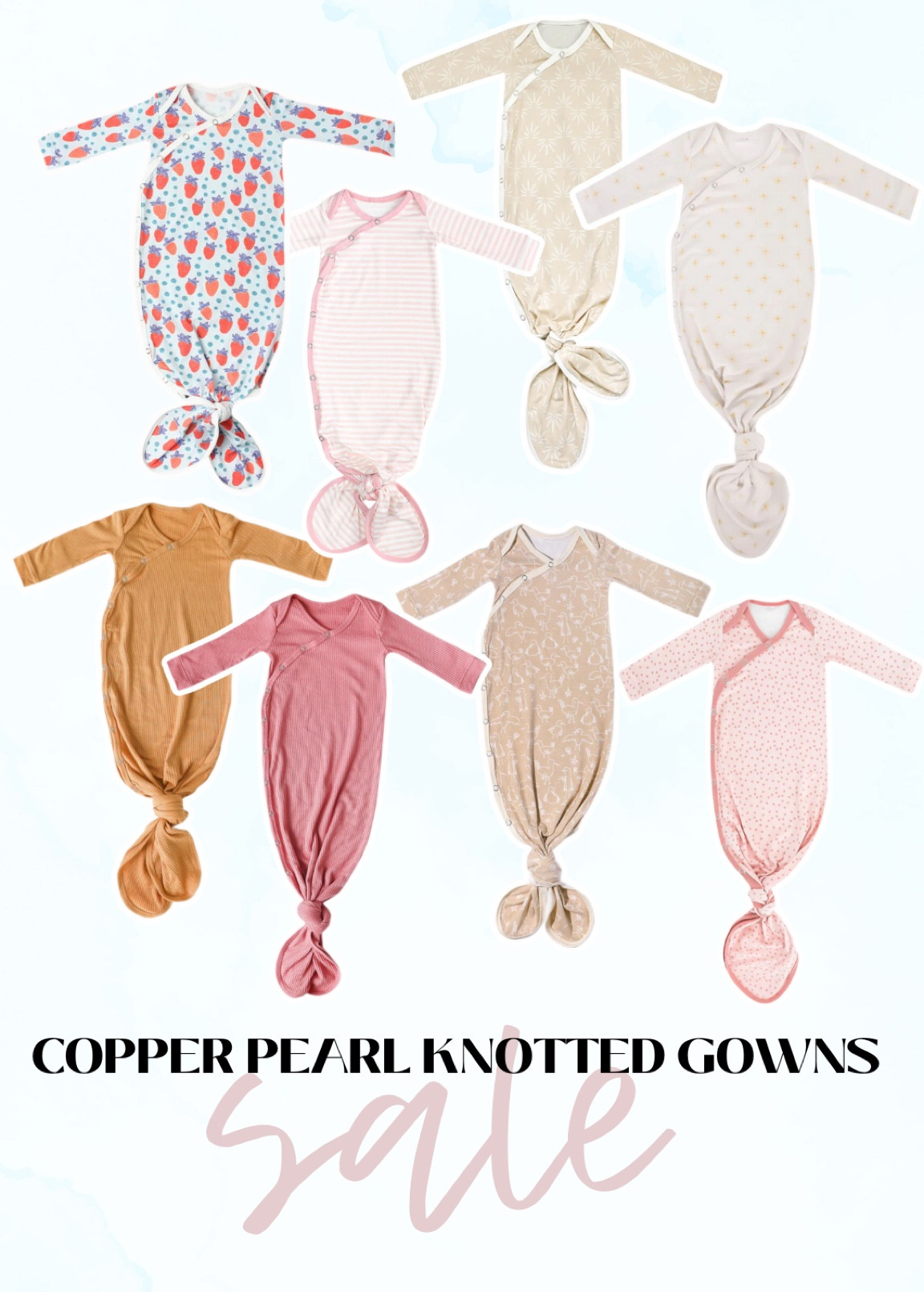 if you’re looking for newborn outfits copper Pearl, has you covered! 

Copper, pearl, newborn, baby, gender, neutral, motherhood, girl, boy, knotted gown, sale

#LTKBaby #LTKSaleAlert #LTKFamily